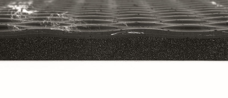 M + A Matting Hog Heaven Marble Max Anti-Fatigue Commercial Floor Mat, 3' x 12', Midnight Swirl (44910312100)