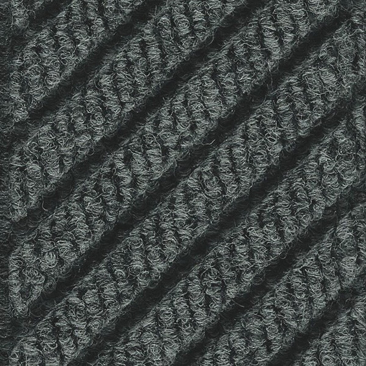 M+A Matting WaterHog Max Grand Diamond, Mat + Two Ends, Universal Cleated, 4' x 12.6', Black Smoke (2250000000000)