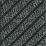 M+A Matting WaterHog Max Grand Diamond, Mat + Two Ends, Universal Cleated, 4' x 12.6', Black Smoke (2250000000000)