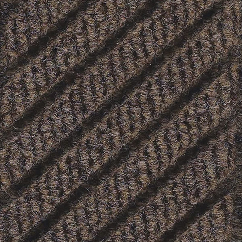 M+A Matting WaterHog Max Grand Diamond, Mat + One End, Universal Cleated , 6' x 11.6', Chestnut Brown (22248800000000)