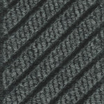 M+A Matting WaterHog Max Grand Diamond, Mat + One End, Universal Cleated, 6' x 11.6', Black Smoke (22200000000000)