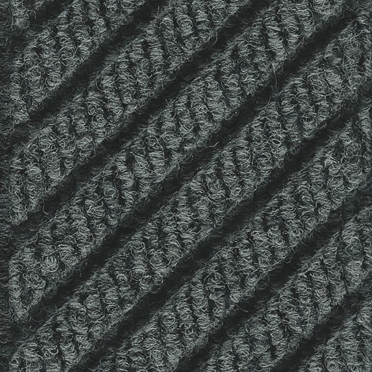 M+A Matting WaterHog Max Grand Diamond, Mat + One End, Universal Cleated , 3' x 5.5', Black Smoke (2220000000000)
