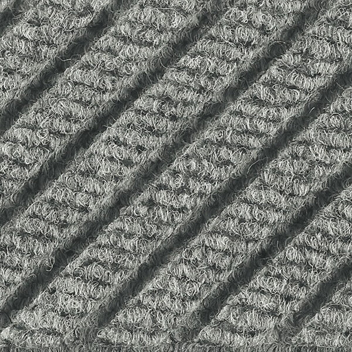 M+A Matting WaterHog Max Grand Diamond, Mat + Two Ends, Universal Cleated, 4' x 12.6', Grey Ash (2250000000000)