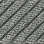 M+A Matting WaterHog Max Grand Diamond, Mat + Two Ends, Universal Cleated, 4' x 12.6', Grey Ash (2250000000000)