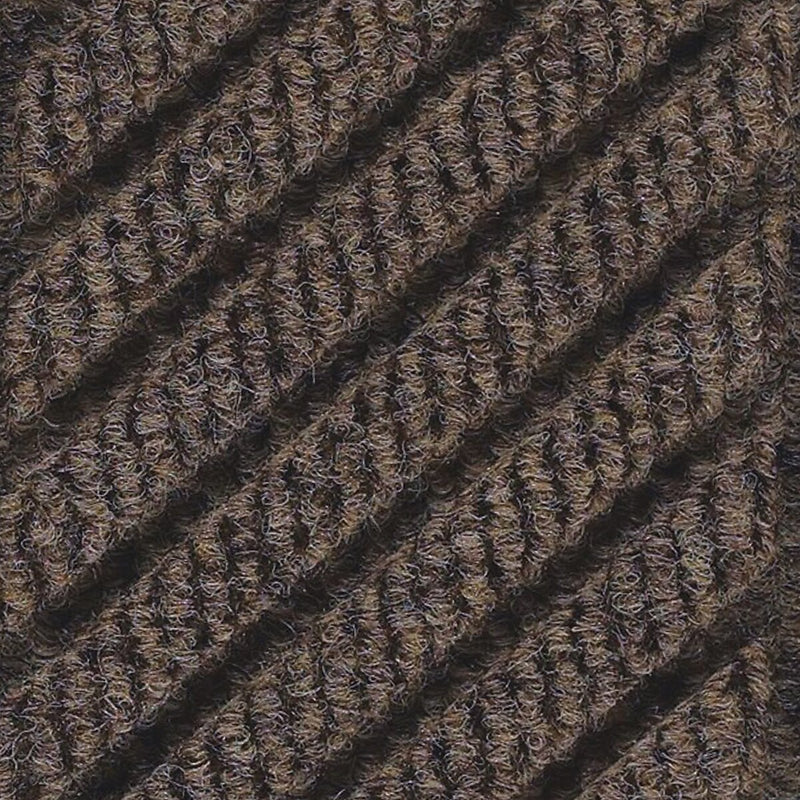 M+A Matting WaterHog Max Grand Diamond, Mat + Two Ends, Universal Cleated, 4' x 12.6', Chestnut Brown (2249750000000)