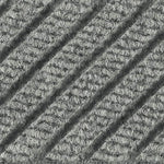 M+A Matting WaterHog Max Grand Diamond, Mat + Two Ends, Universal Cleated, 3' x 7.1', Grey Ash (224973000000)