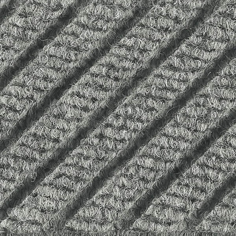 M+A Matting WaterHog Max Grand Diamond, Mat + Two Ends, Universal Cleated, 3' x 7.1', Grey Ash (224973000000)