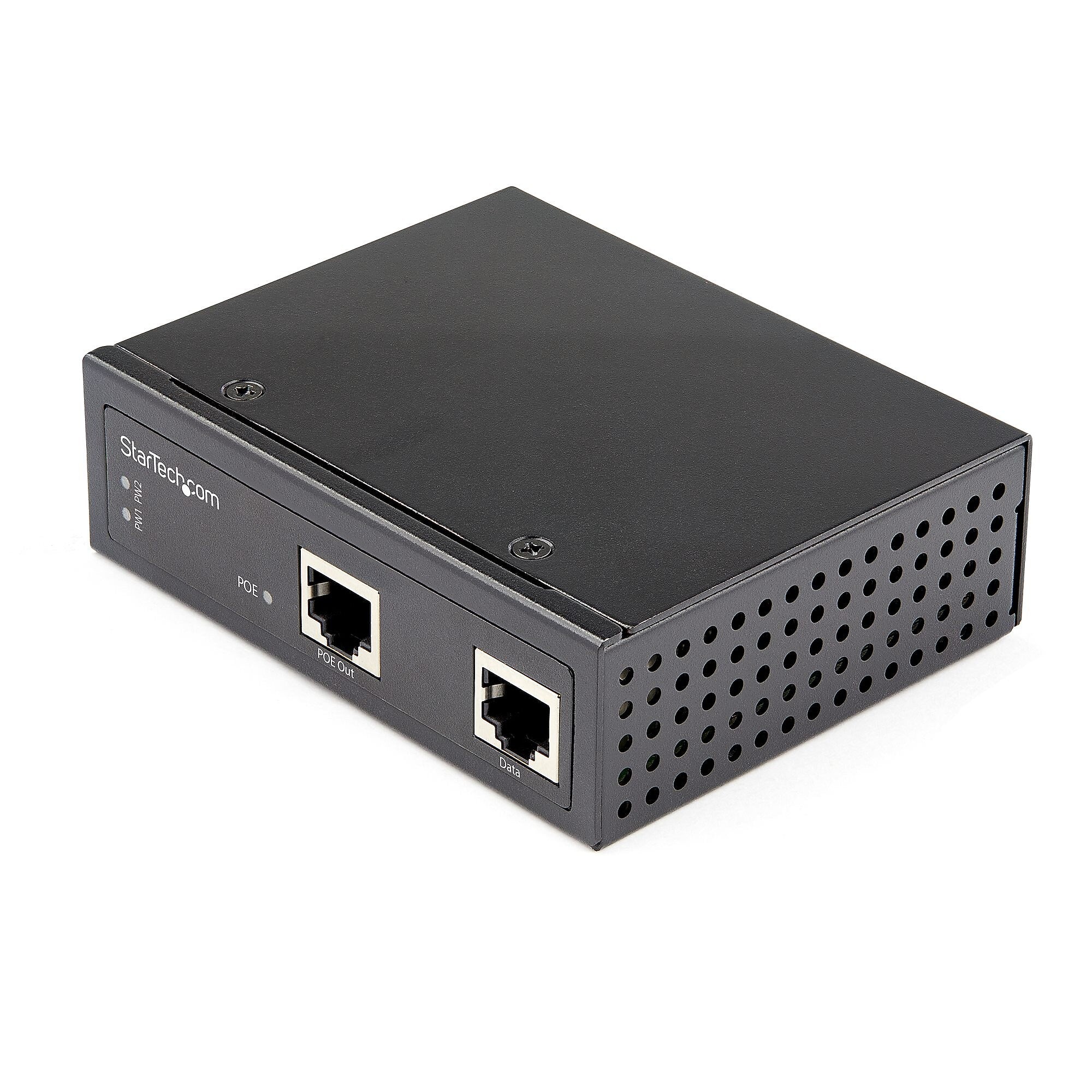 Industrial Gigabit PoE Injector - High Speed 90W 802.3bt PoE++ 48V-56VDC Ultra Power Over Ethernet/UPoE Injector -40C to +75C