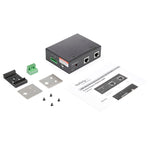 Industrial Gigabit PoE Splitter - 90W Power over Ethernet PoE++ Splitter - 12-48V DC Splitter 802.3bt Ultra PoE -40C to +75C