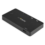 2 Port USB C KVM Switch - 4K 60Hz HDMI - Compact UHD Desktop KVM Switch w/USB Type C Cables - Bus Powered MacBook ThinkPad