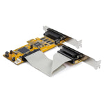 8-Port PCI Express RS232 Serial Adapter Card -PCIe to Serial DB9 Controller 16C1050 UART - Low Profile - 15kV ESD - Win/Linux
