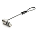 Universal Laptop Cable Lock Expansion Loop - Add a 6" 4-Digit Combination K-Slot Lock to Secure Multiple Devices - Anti Theft
