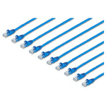 3 ft. CAT6 Ethernet Cable - 10 Pack - ETL Verified - Blue CAT6 Patch Cord - Snagless RJ45 Connectors - 24 AWG - UTP
