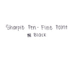 Sharpie Felt Pens, Fine Point, 0.4mm, Black Ink, 4/Pack (1742661)