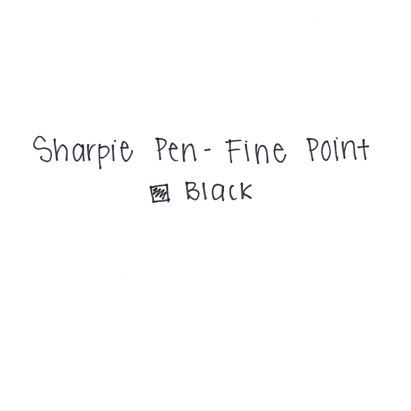 Sharpie Felt Pens, Fine Point, 0.4mm, Black Ink, 4/Pack (1742661)