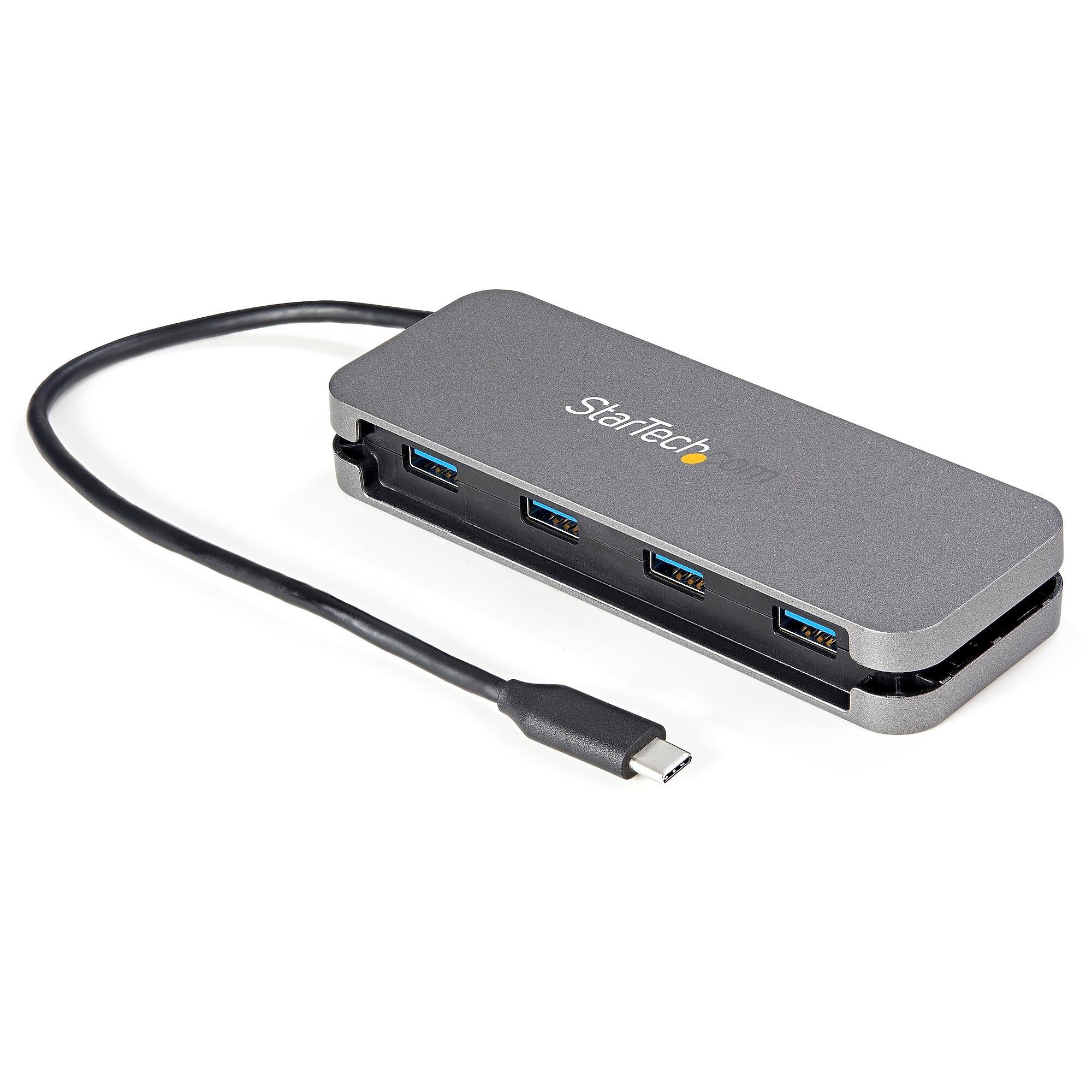 StarTech 4-Port USB-A 3.2 Hub, Gray (HB30CM4AB)