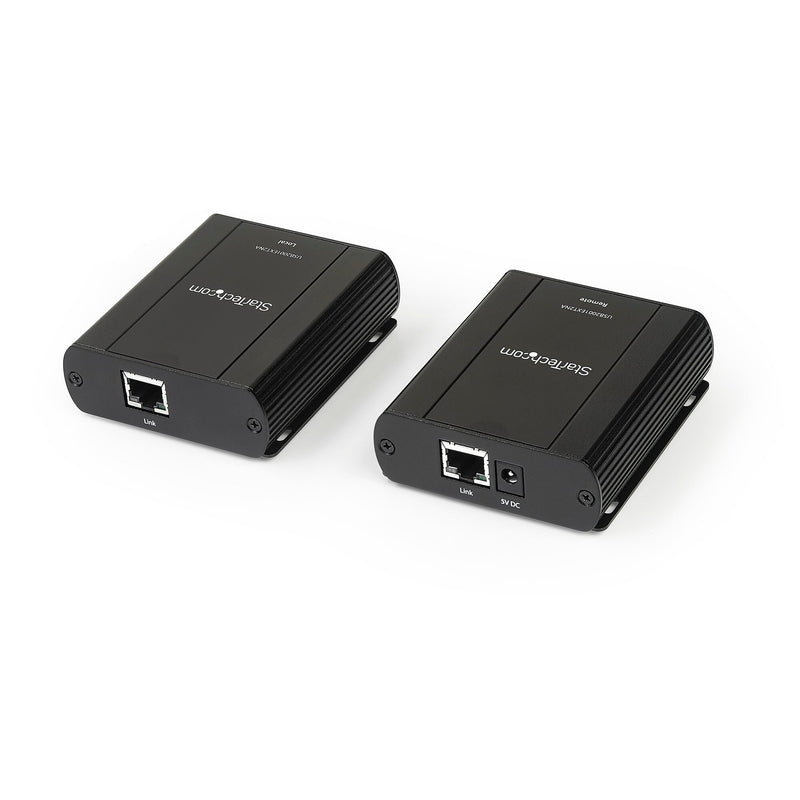 USB 2.0 Extender over Cat5e or Cat6 Ethernet Cable - 330ft/100m USB 2.0 Extender Adapter Kit w/ ESD & Metal Case - Powered
