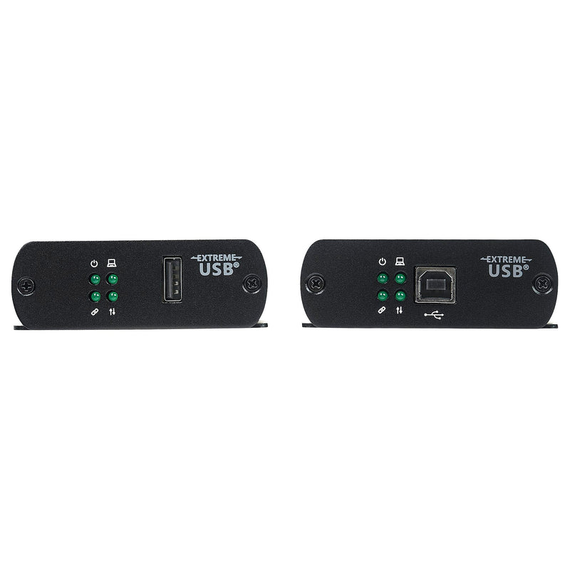 USB 2.0 Extender over Cat5e or Cat6 Ethernet Cable - 330ft/100m USB 2.0 Extender Adapter Kit w/ ESD & Metal Case - Powered
