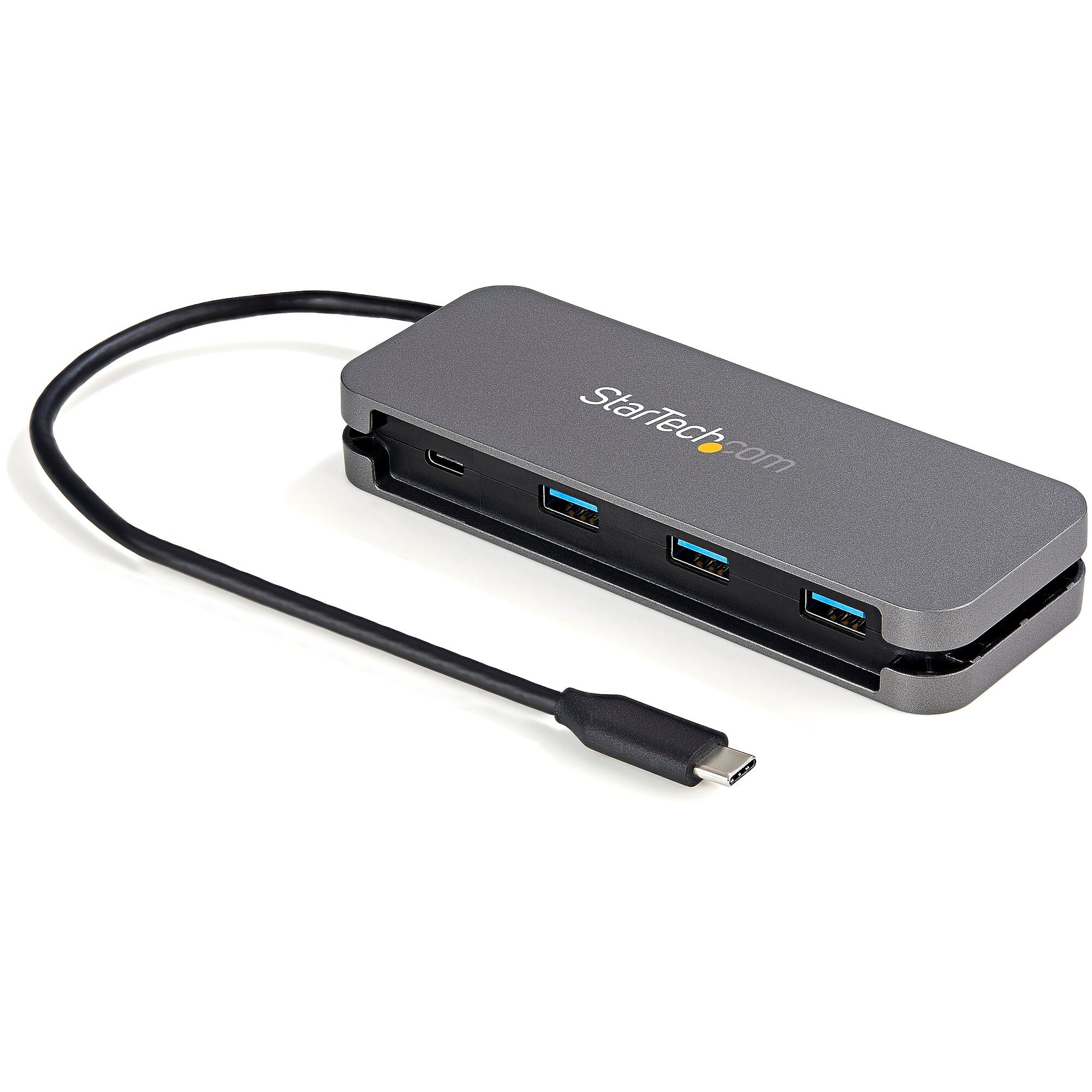 StarTech 4-Port USB-C Hub, Gray (HB30CM3A1CB)