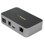 3 Port USB C 3.1 Gen 2 Hub with Ethernet Adapter - 10Gbps USB Type C to 2x USB-A 1x USB-C - Powered Hub w/ Fast Charging