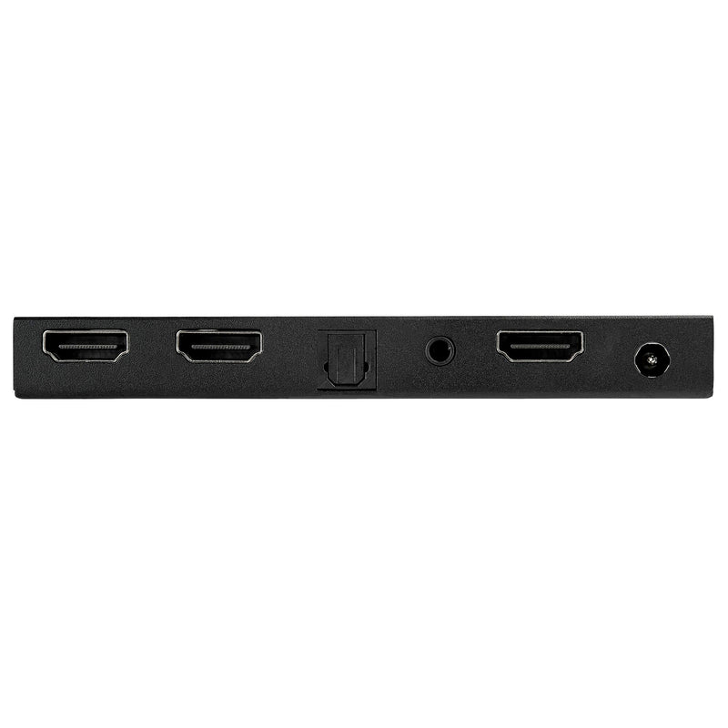 2-Port HDMI Splitter (1x2), 4K 60Hz UHD HDMI 2.0 Audio Video Splitter w/ Scaler and Audio Extractor, EDID Copy, TV/Projector