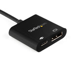 USB C to DisplayPort Adapter with 60W Power Delivery Pass-Through - 8K/4K USB Type-C to DP 1.4 Video Converter w/ Charging