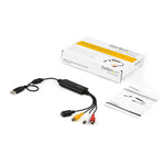 StarTech USB A to RCA Video Converter, Male to Male, Black (SVID2USB232)