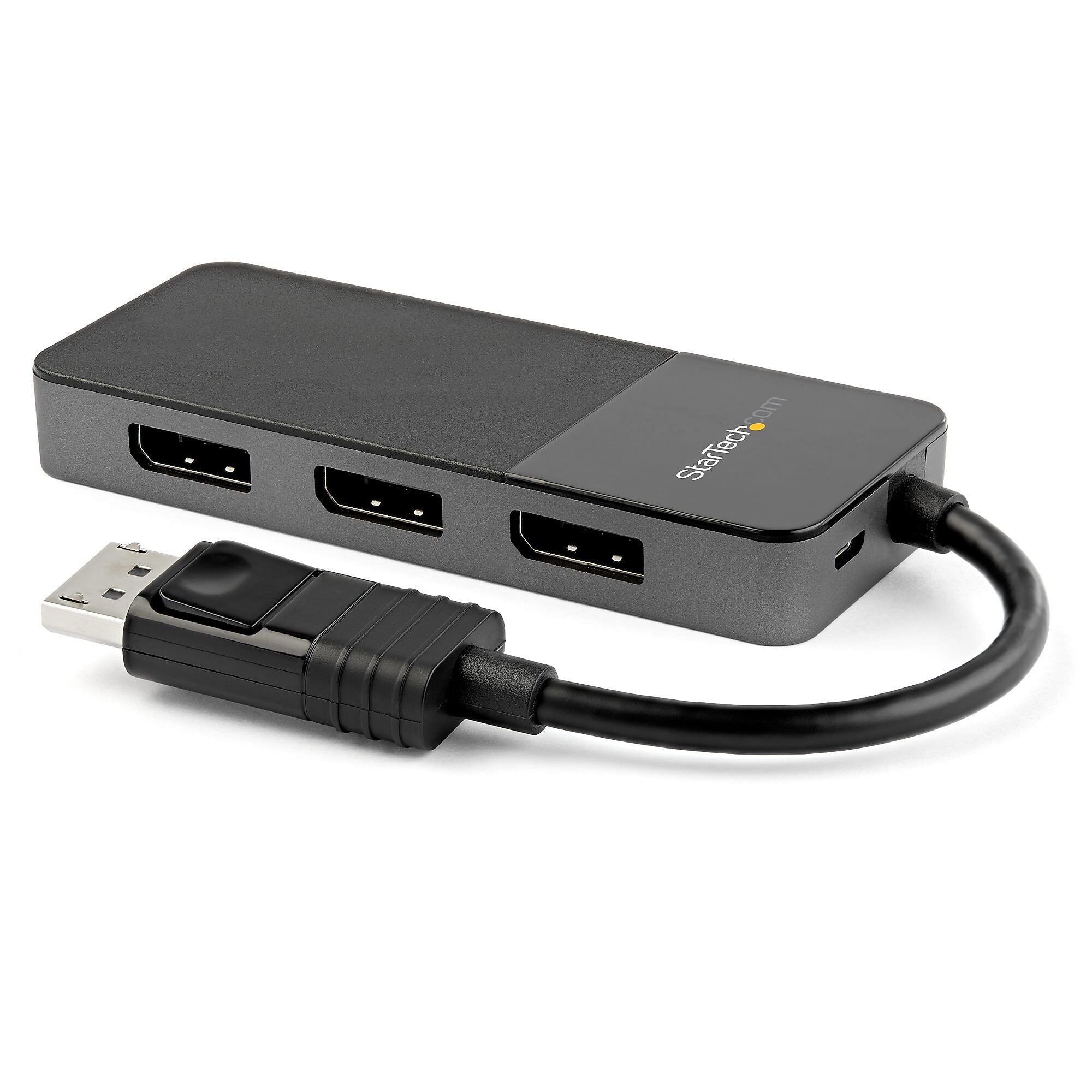 StarTech  3-Port DisplayPort to Triple DisplayPort Display Adapter, Male to Female/Female, Black (MST14DP123DP)
