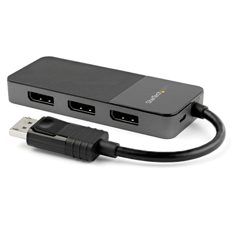StarTech  3-Port DisplayPort to Triple DisplayPort Display Adapter, Male to Female/Female, Black (MST14DP123DP)