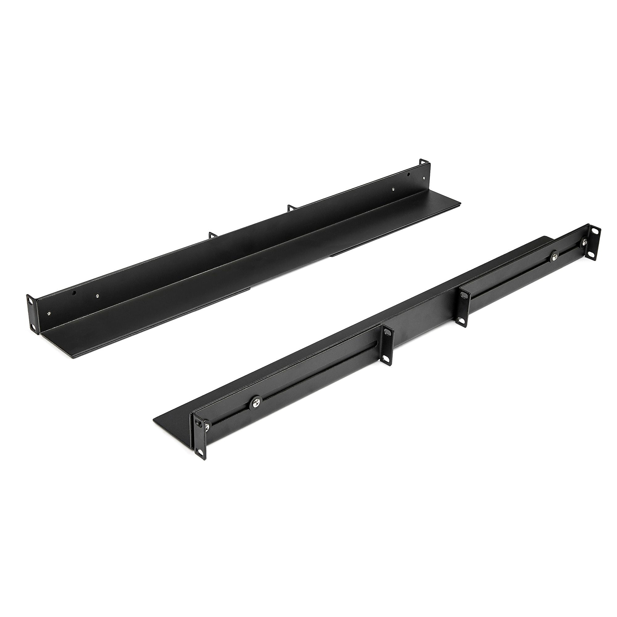 1U 19" Server Rack Rails 24-36" Adjustable Depth /Universal 4 Post Network/Server/UPS Equipment Mounting Rack Mount Rail Kit