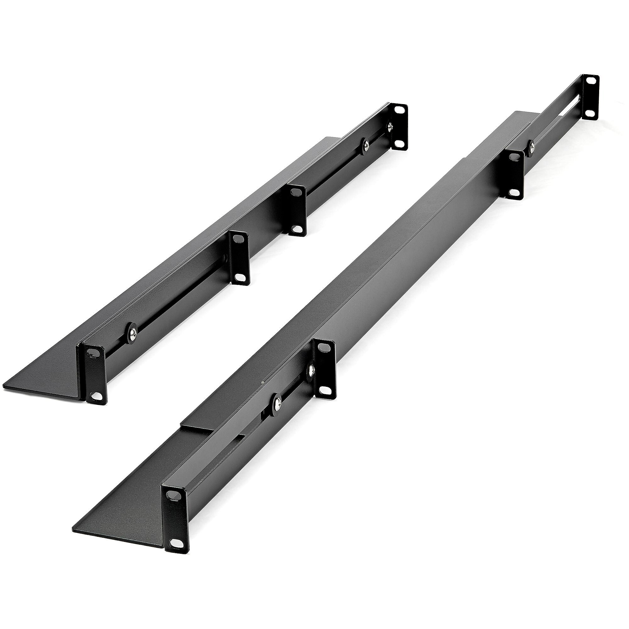 1U 19" Server Rack Rails 24-36" Adjustable Depth /Universal 4 Post Network/Server/UPS Equipment Mounting Rack Mount Rail Kit