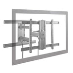 TV Wall Mount for up to 80" VESA Mount Displays - Low Profile Full Motion TV Mount - Heavy Duty Adjustable Articulating Arm