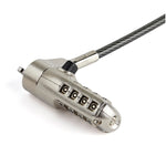 6.5ft Laptop Cable Lock for Nano Slot Computer/Tablet/Device - Anti-Theft 4 Digit Combination Security Cable Lock - Steel