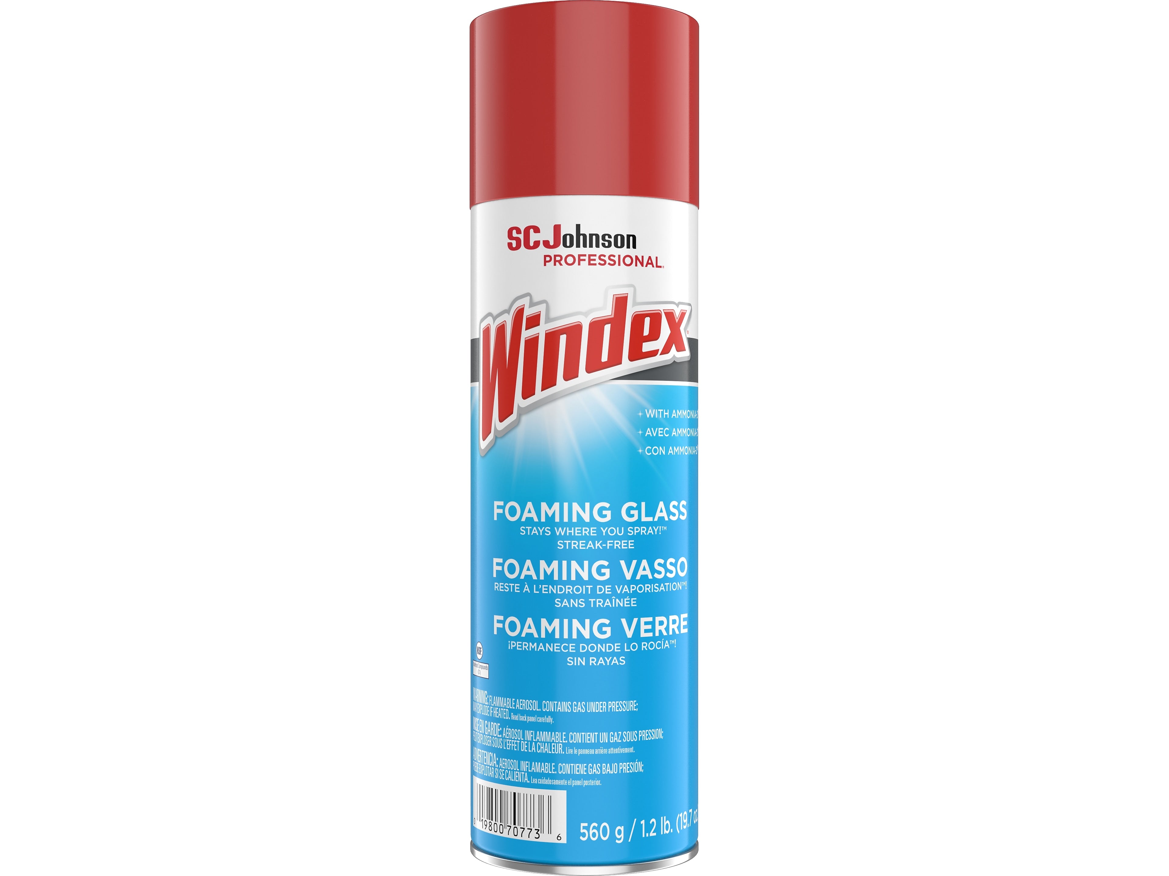 Windex Foaming Glass Cleaner Aerosol, 19.7 Oz. (333813)