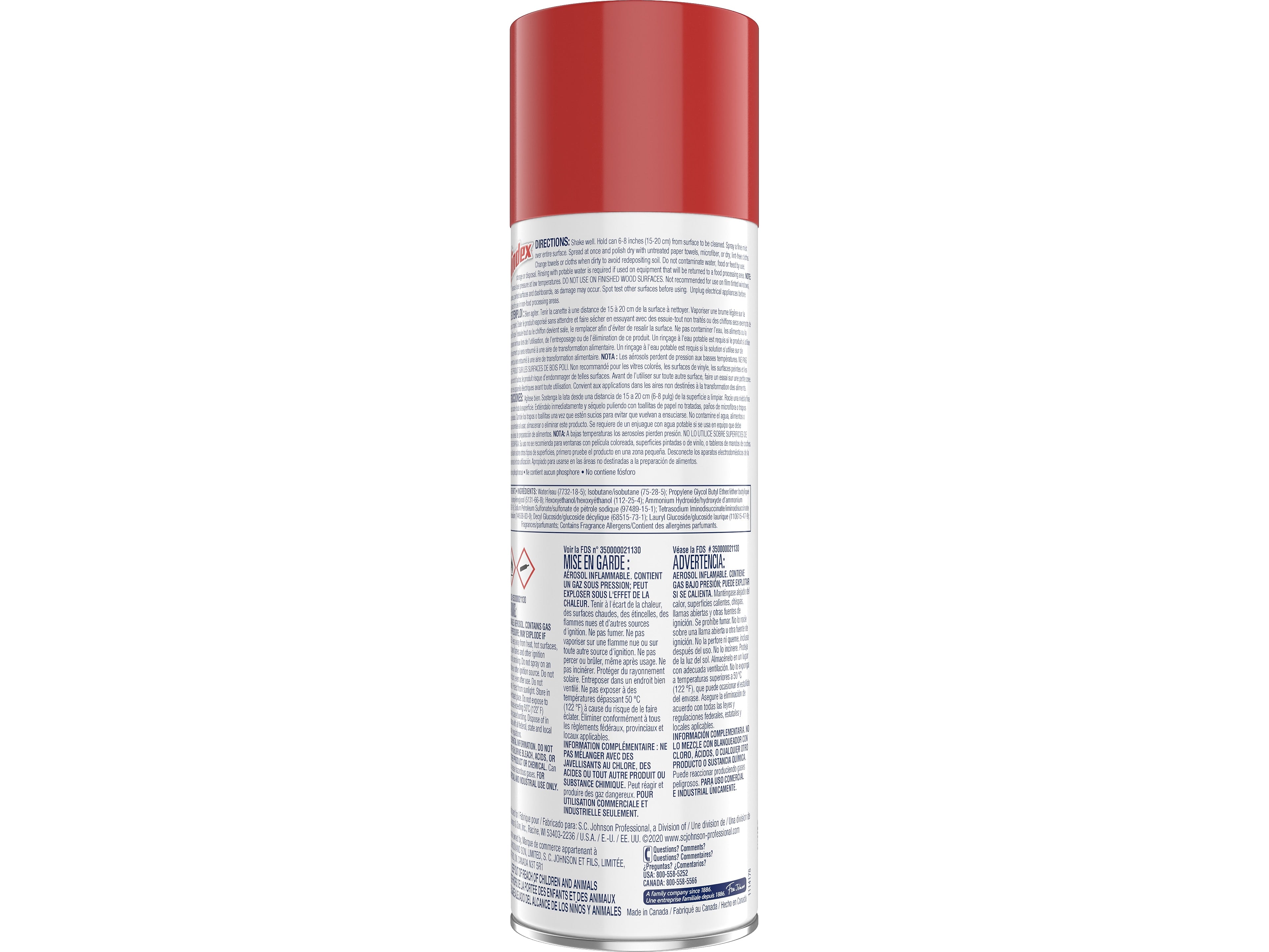 Windex Foaming Glass Cleaner Aerosol, 19.7 Oz. (333813)