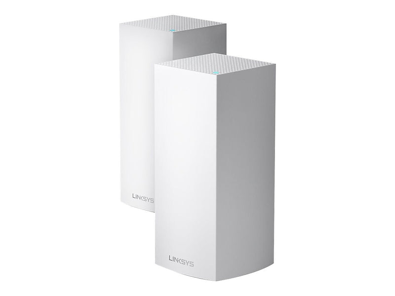 Linksys VELOP Whole Home AC5300 Dual Band Mesh WiFi 6 System, White, 2/Pack  (LNKMX10600)