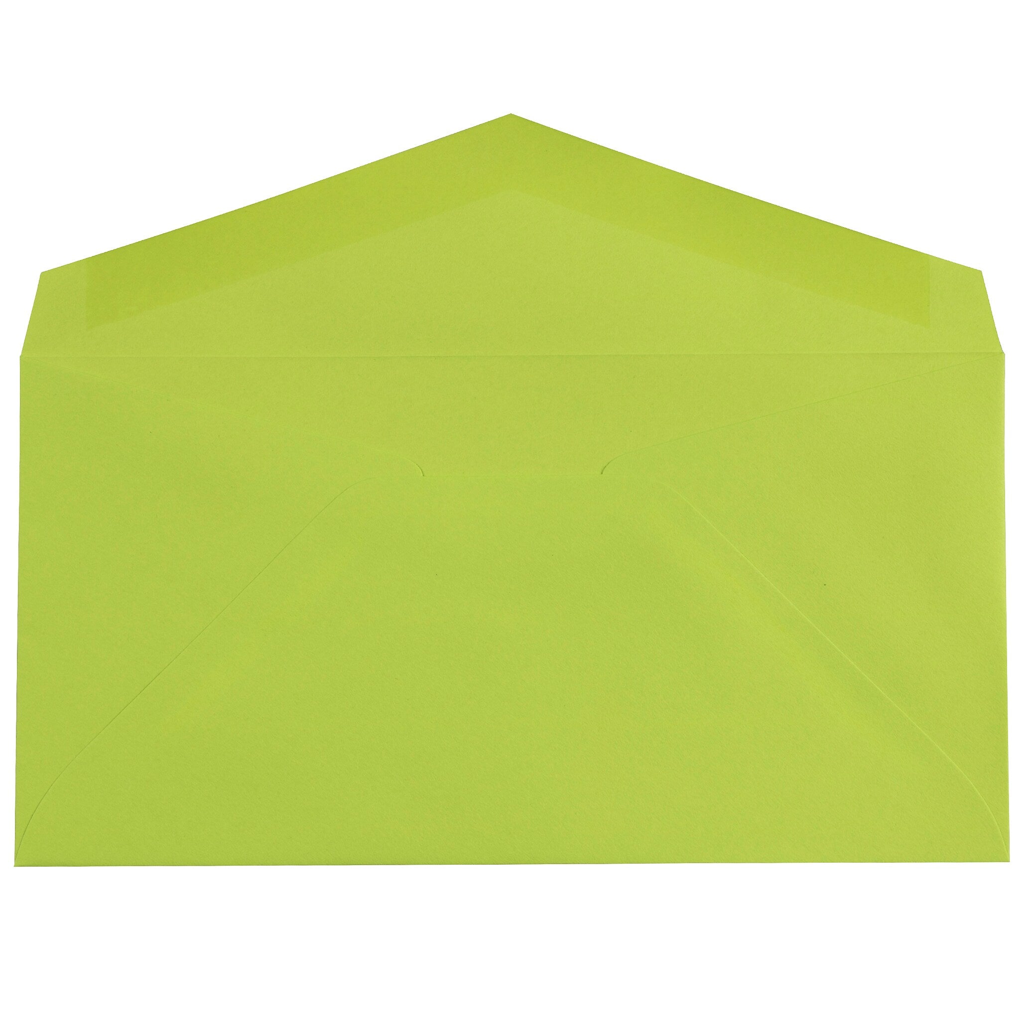 JAM Paper Monarch Envelopes, 3.875 x 7.5, Ultra Lime Green, 25/Pack (34097579)