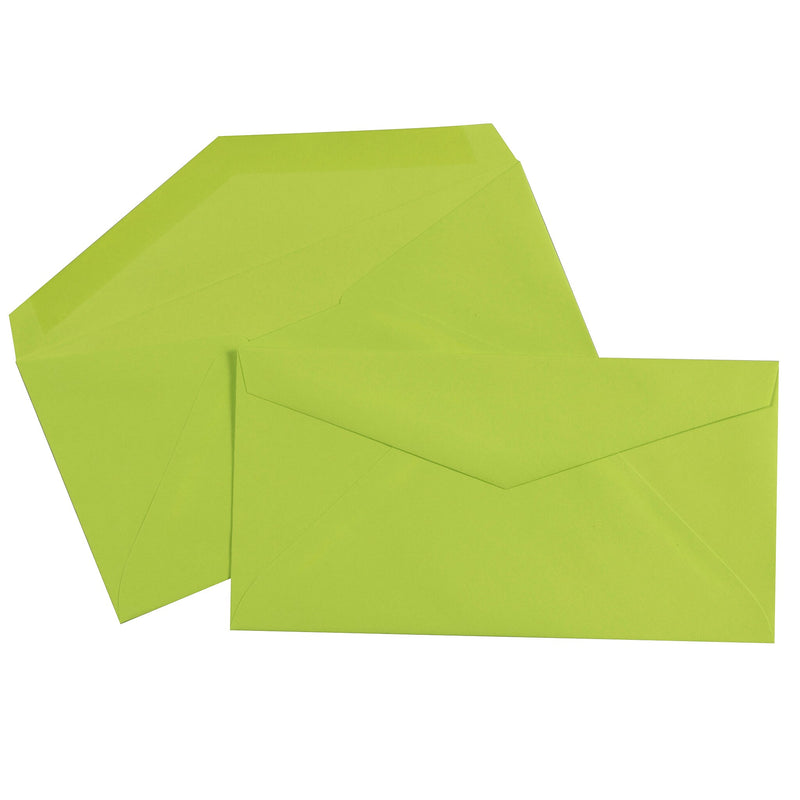 JAM Paper Monarch Envelopes, 3.875 x 7.5, Ultra Lime Green, 25/Pack (34097579)