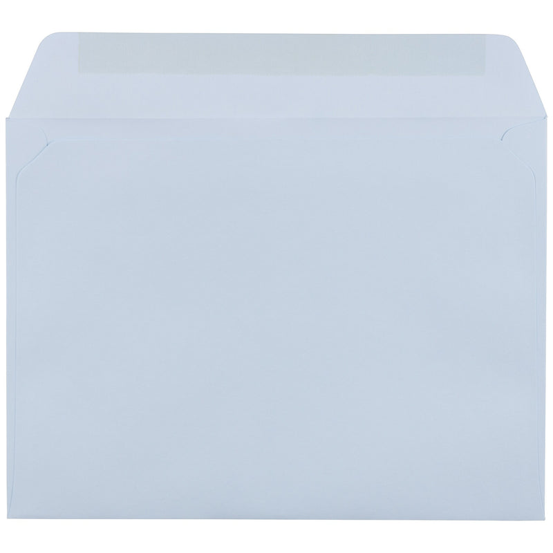 JAM Paper 9 x 12 Booklet Envelopes, Baby Blue, Bulk 250/Box (21515987h)