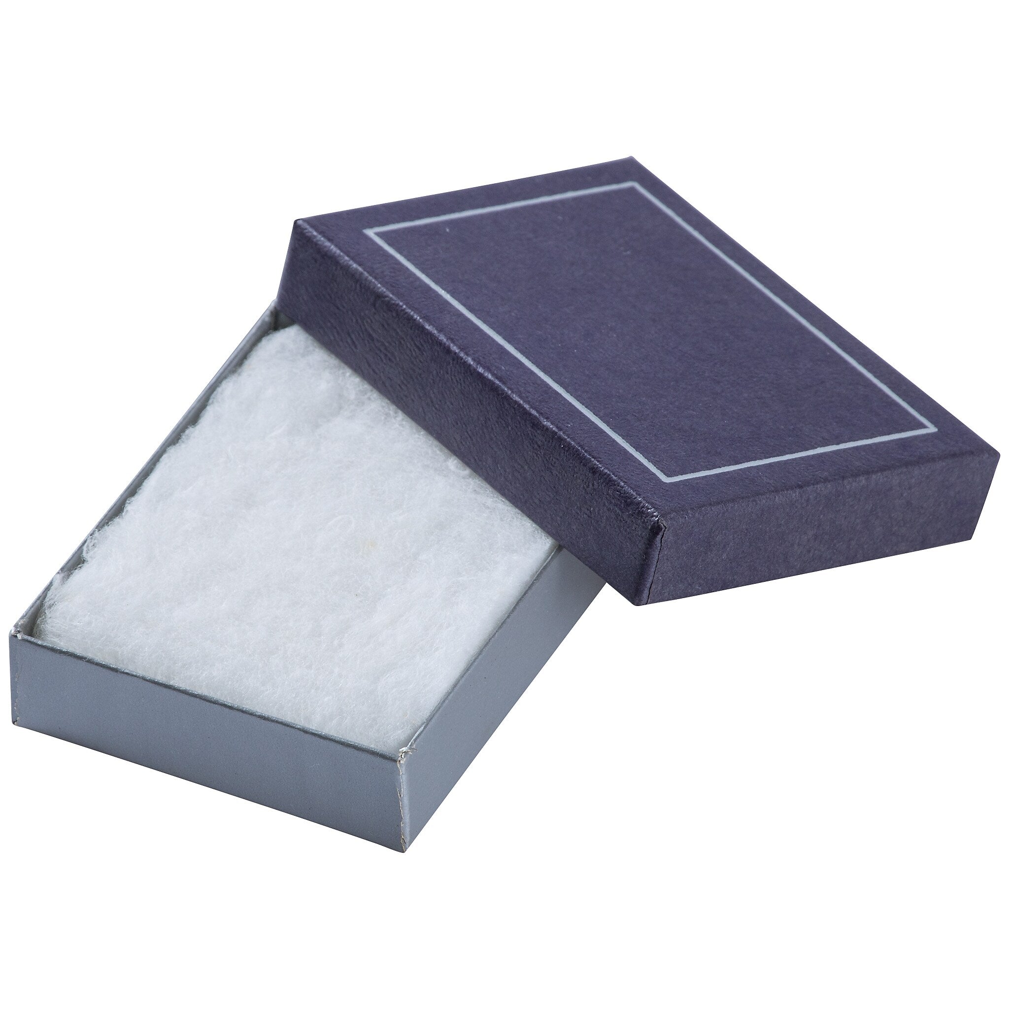 JAM PAPER Plastic Earring Box, 3 1/4 x 2 1/2 x 3/4, Purple