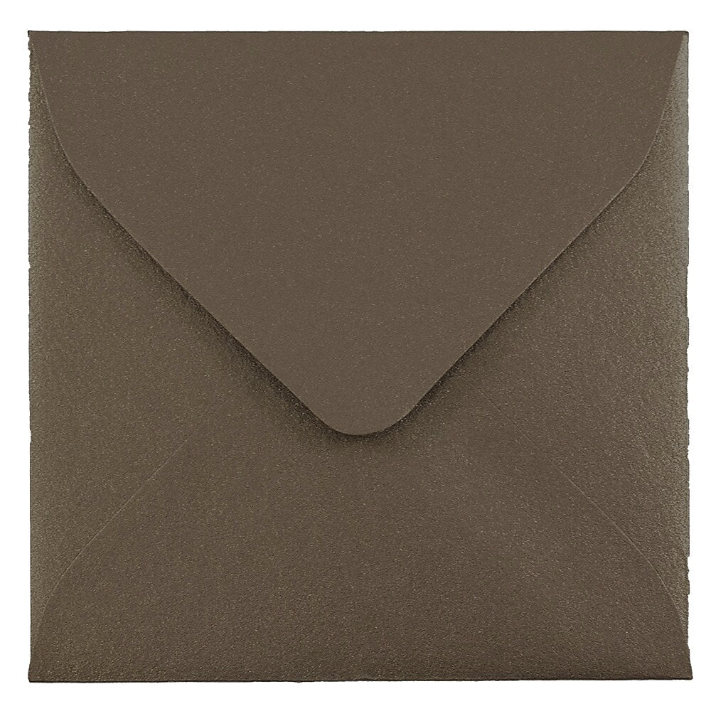 JAM Paper 3.125 x 3.125 Kraft Square Invitation Envelopes, Simpson Kraft Recycled, 25/Pack (2841420)