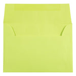JAM Paper 4Bar A1 Colored Invitation Envelopes, 3.625 x 5.125, Ultra Lime Green, 25/Pack (155438)