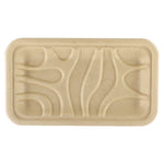 World Centric Fiber Trays, PLA Lined, PFAS Free, 8.3 x 4.9 x 0.7, Natural, 500/Carton