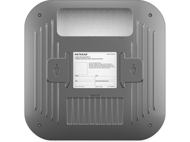 Netgear Insight WAX620-100NAS 3.6Gbps Wireless Access Point, White