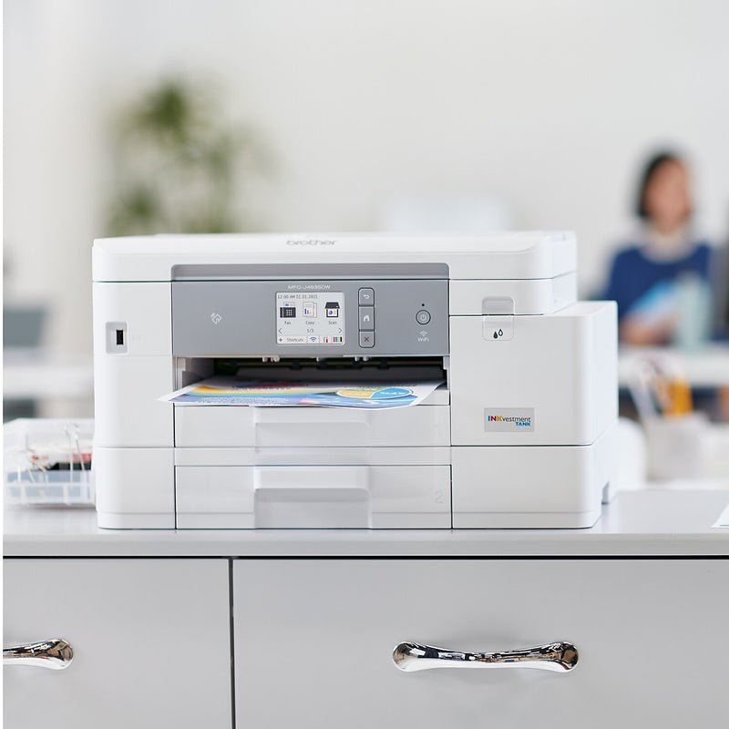 Brother INKvestment Tank MFC-J4535DW Wireless Color Inkjet Printer, All-In-One Supertank, Print, Scan, Copy, Fax