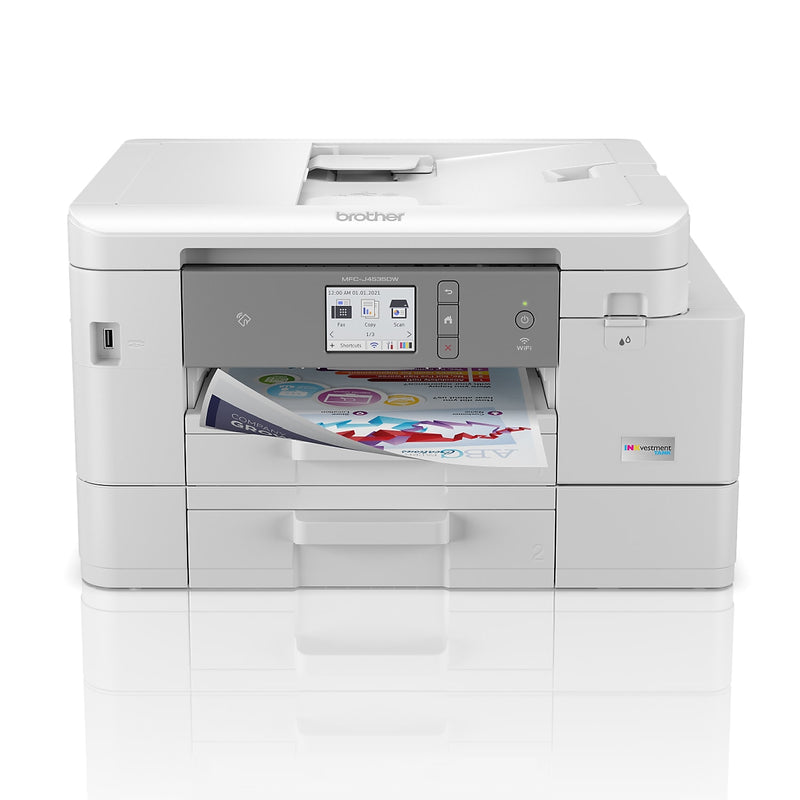 Brother INKvestment Tank MFC-J4535DW Wireless Color Inkjet Printer, All-In-One Supertank, Print, Scan, Copy, Fax