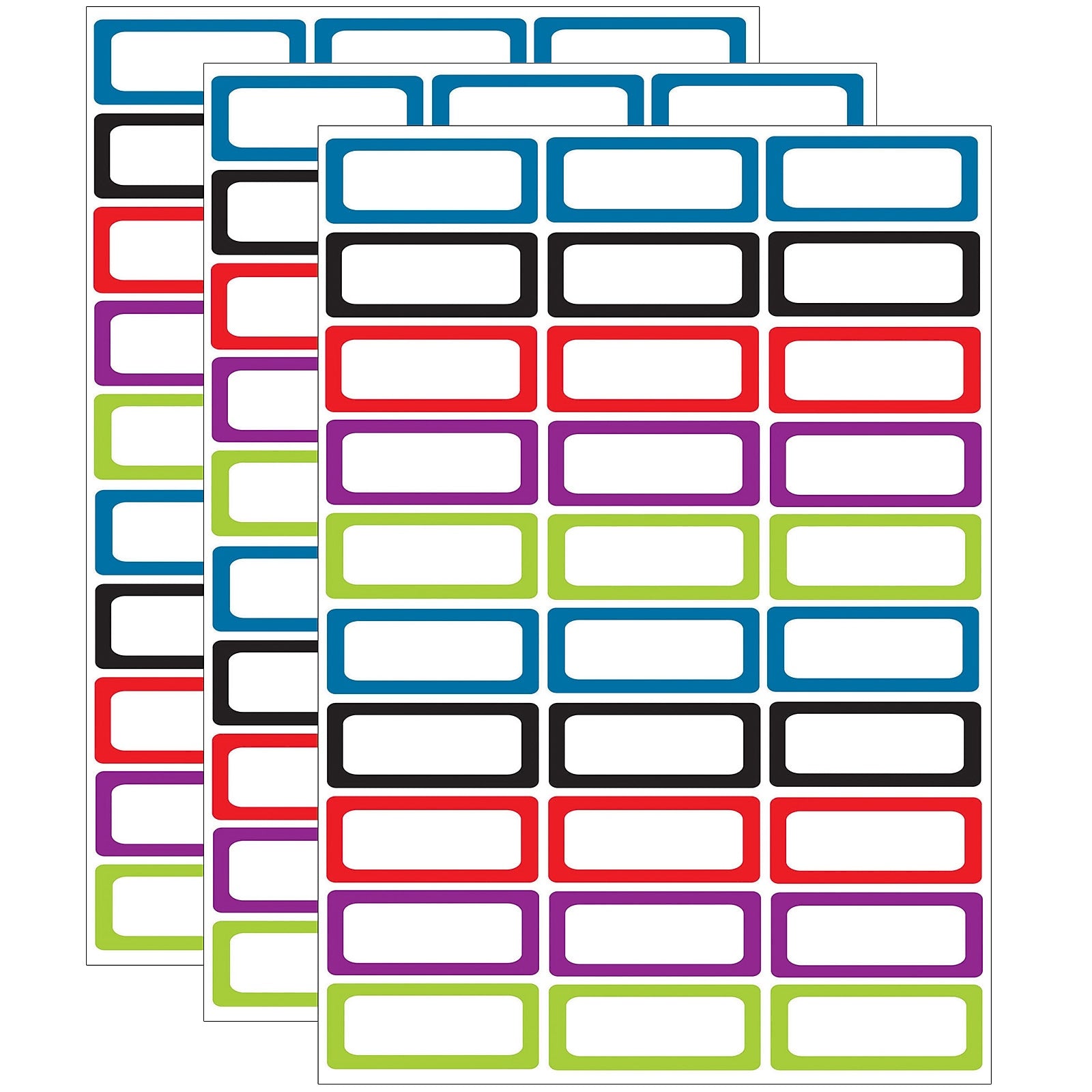 Ashley Magnetic School Name Plates, 1" x 2.5", 30/Pack, 3 Packs/Bundle (ASH10078-3)