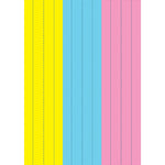 Ashley Productions Die-Cut Magnetic Pink/Blue/Yellow Sentence Strips, 2.75" x 11", 3 Per Pack, 6 Packs (ASH10129-6)
