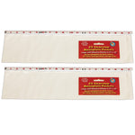 Ashley Productions Clear View Self-Adhesive Large Name Plate Pocket , 4.75" x 19", 25 Per Pack, 2 Packs (ASH10403-2)