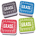 Ashley Productions Non-Magnetic Mini Whiteboard Erasers, Chalk Loop, 10 Per Pack, 3 Packs (ASH78002-3)
